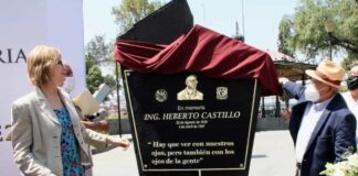 Develación de placa conmemorativa: “Heberto Castillo” en Ecatepec